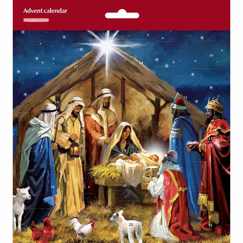 Woodmansterne To The Manger Paper Advent Calendar
