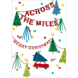 Woodmansterne Trees & Lights Christmas Card