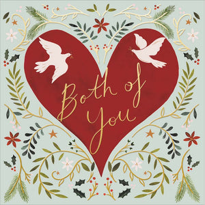 Woodmansterne White Dove Heart Christmas Card
