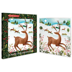 Woodmansterne Winter Deer Charity Christmas Cards (Pack of 5)