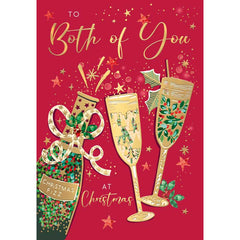 Words N Wishes Both Of You Flutes Christmas Card