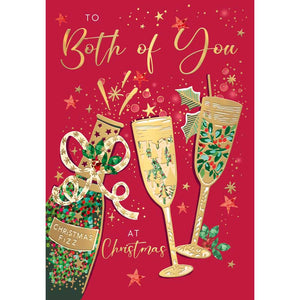 Words N Wishes Both Of You Flutes Christmas Card