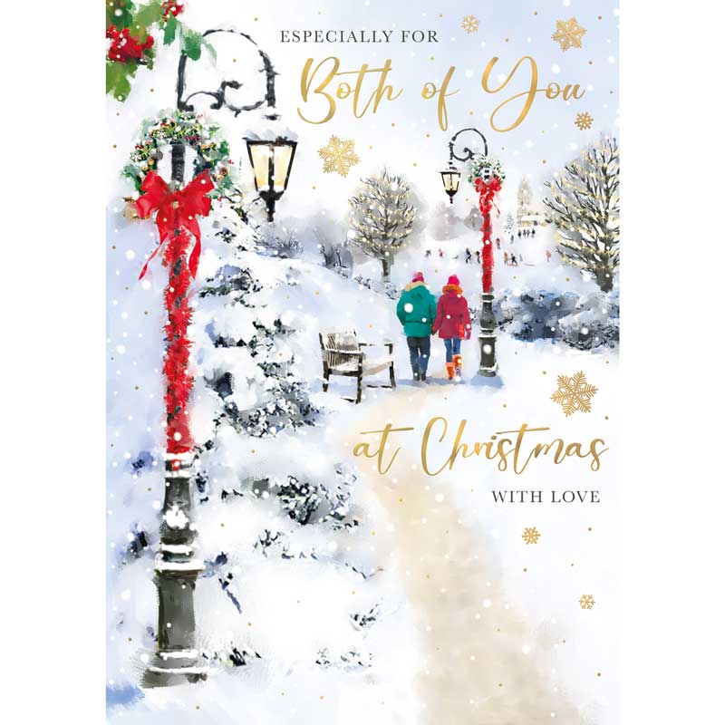 Words N Wishes Both Of You Christmas Card
