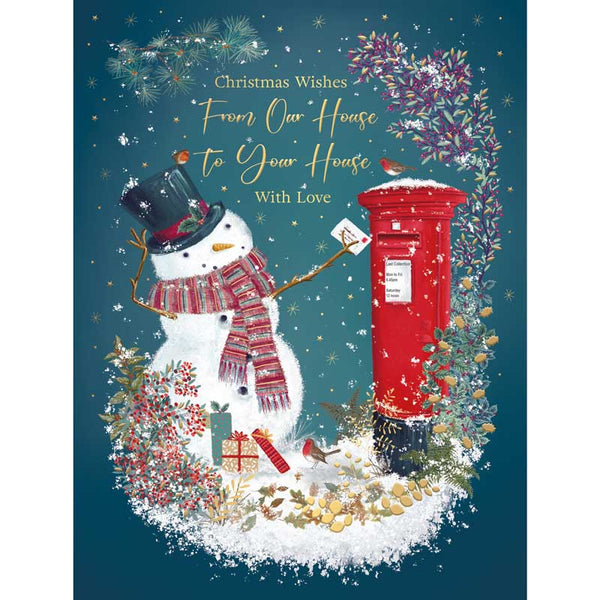 Words N Wishes Our House Snowman Christmas Card