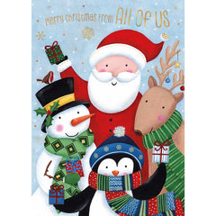 Words N Wishes Santa & Friends Christmas Card