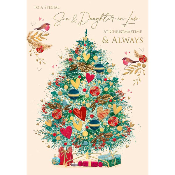 Words N Wishes Son & Daughter-In-Law Christmas Card