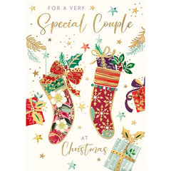 Words N Wishes Special Couple Stockings Christmas Card