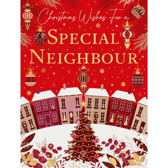 Words N Wishes Special Neighbour Houses Christmas Card