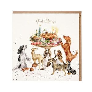 Wrendale Designs A Festive Feast Christmas Card