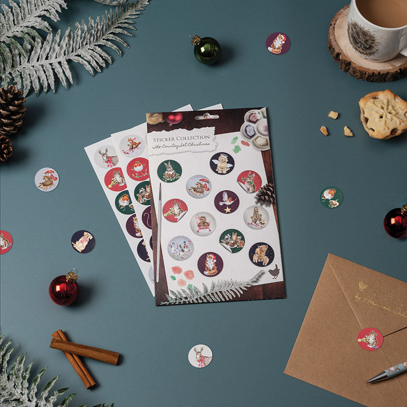 Wrendale Designs Country Christmas Animal Stickers