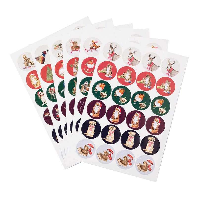 Wrendale Designs Country Christmas Animal Stickers