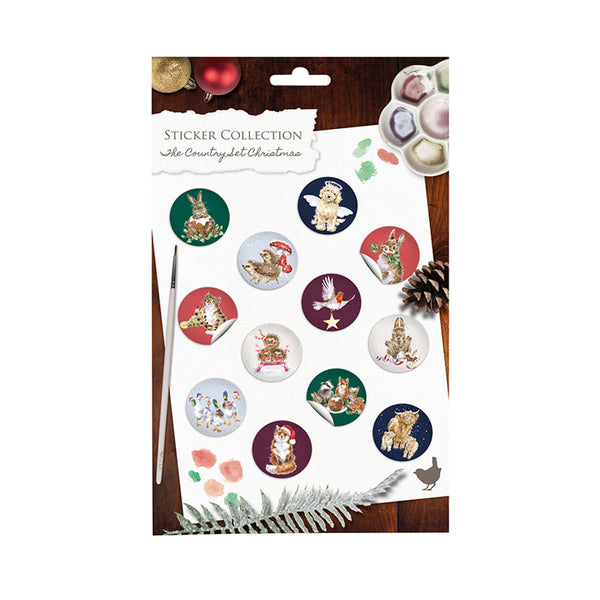 Wrendale Designs The Country Christms Animal Stickers