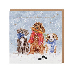 Wrendale Designs Do You Wanna Build A Snowman Christmas Card
