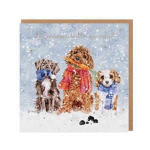 Wrendale Designs Do You Wanna Build A Snowman Christmas Card