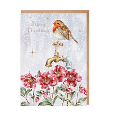 Wrendale Designs Notecard Pack - Christmas Visitor (Pack of 8)