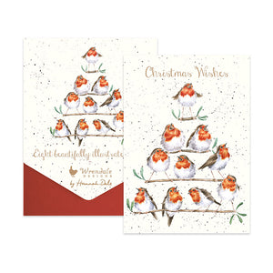 Wrendale Designs Notecard Pack - Rockin Robins (Pack of 8)