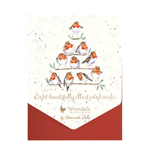 Wrendale Designs Notecard Pack - Rockin Robins (Pack of 8)