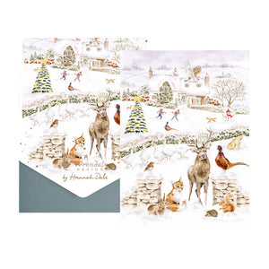 Wrendale Designs Notecard Pack - Snow Place Like Home (Pack of 8)
