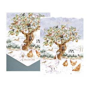 Wrendale Designs Notecard Pack - The Twelve Days Of Christmas (Pack of 8)