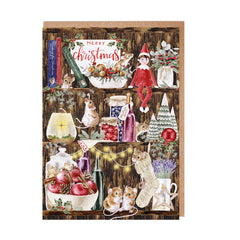 Wrendale Designs Notecard Pack - The Christmas Pantry (Pack of 8)
