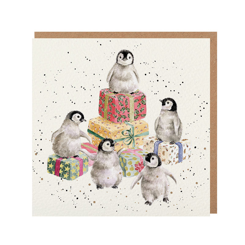 Wrendale Designs Penguin Pandemonium Christmas Card