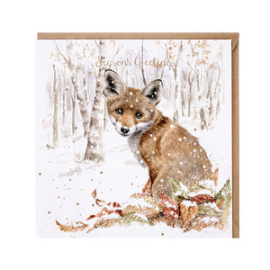 Wrendale Designs Snowfall Christmas Card