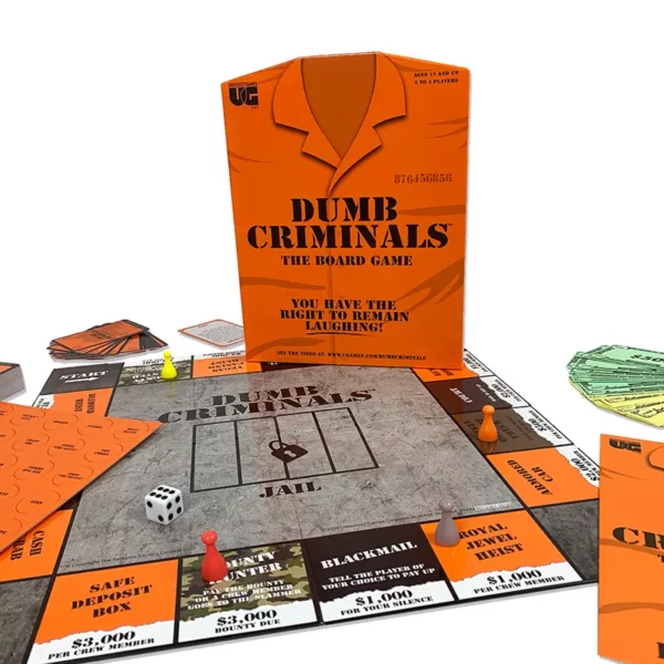 Dumb Criminals Board Game board wide