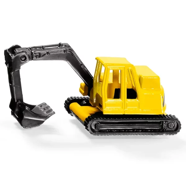 siku Excavator, Metal/Plastic, Yellow/Black, Movable excavator arm, Rotating cabin