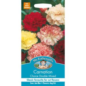 Mr Fothergill's Carnation Choice Double Mixed Seeds