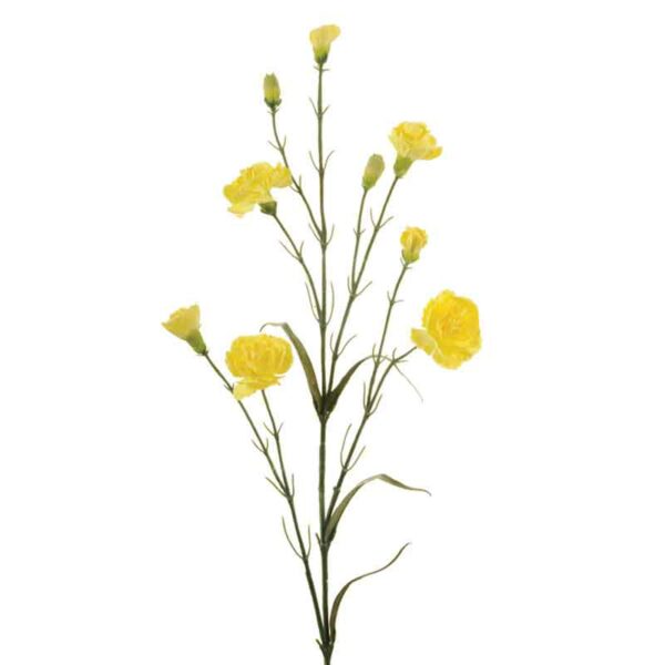 Floralsilk Lemon Carnation Stem (71cm)