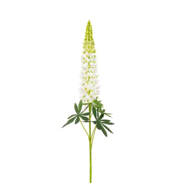 Floralsilk White Lupin Spray (102cm)