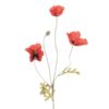 Floralsilk Red Field Poppy - 3 Flowers (64cm)
