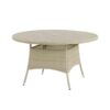 135cm Round Table in Nutmeg with recessed Tree-Free top