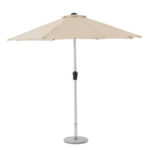 15kg base holding a 48mm Brushed Aluminium pole for a 3m Parasol