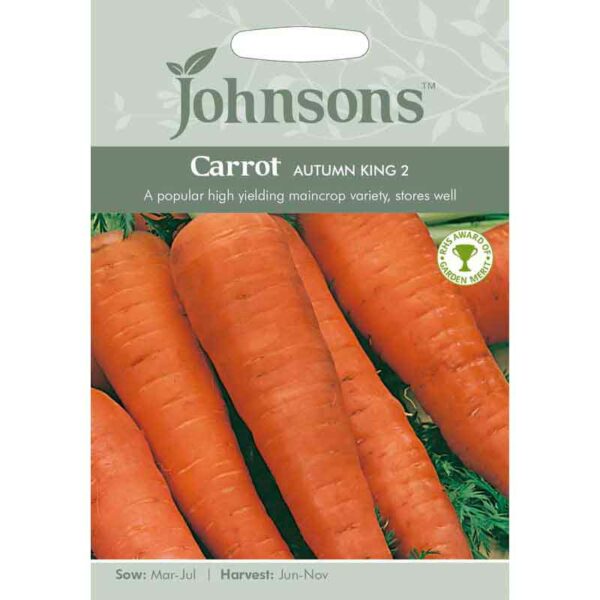 Johnsons Carrot Autumn King 2 Seeds