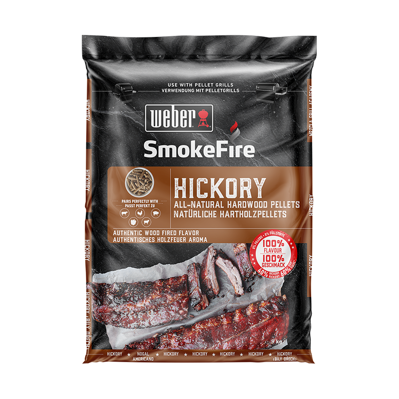 Weber SmokeFire All-Natural Hardwood Pellets - Hickory 9 kg
