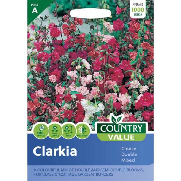 Country Value Clarkia Choice Double Mixed Seeds