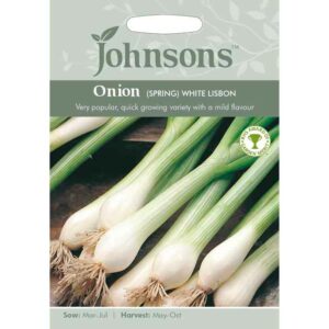 Johnsons White Lisbon Spring Onion Seeds