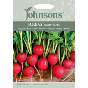 Johnsons Radish Scarlet Globe Seeds