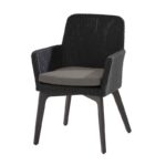4 Seasons Outdoor Lisboa Dining Chair in Polyloom Anthracite