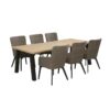 4 Seasons Outdoor - Luxor Dining Set for 6 with Derby Table