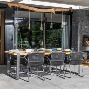 4 Seasons Outdoor Accor Dining Set with Alto Table
