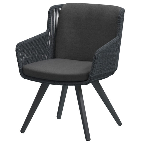 4 Seasons Outdoor Flores Dining Chair in Anthracite
