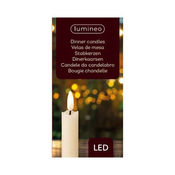 Lumineo LED Dinner Candles (Pack of 2)