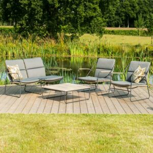 4 Seasons Outdoor Scandic Lounge Set with Axel Table