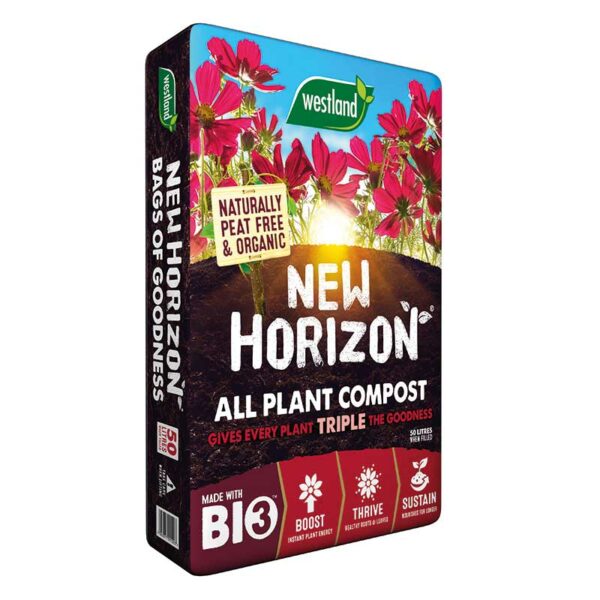 50 litre pack of Westland New Horizon Peat Free All Plant Compost