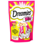 60g pack of Dreamies™ with Delicious Cheese and Tempting Beef