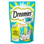 60g pack of Dreamies™ with Scrumptious Salmon and Heavenly Tuna