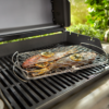 The Weber Grilling Basket - Large (Stainless Steel) holds fish well making it hassle free to turn