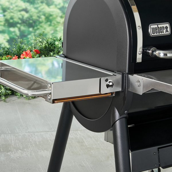 Weber Cutting Board storage is available in some Weber barbecues